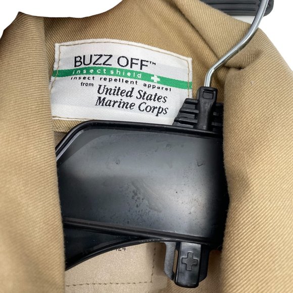 NWT Buzz Off Mens XL Desert Army Camo Jackets Collared Pockets Insect Shield - Picture 10 of 14